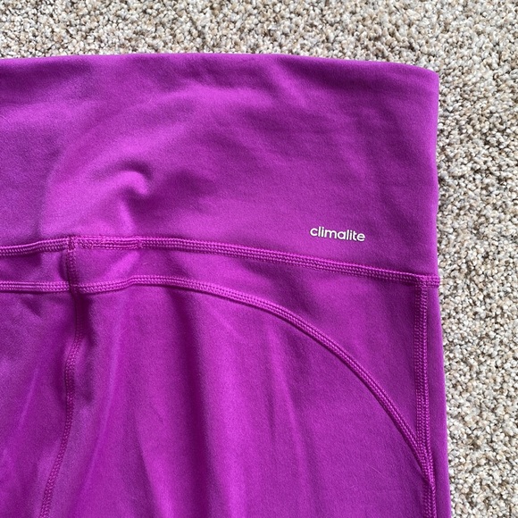 Adidas climalite purple capri leggings. Size M. - Picture 7 of 7